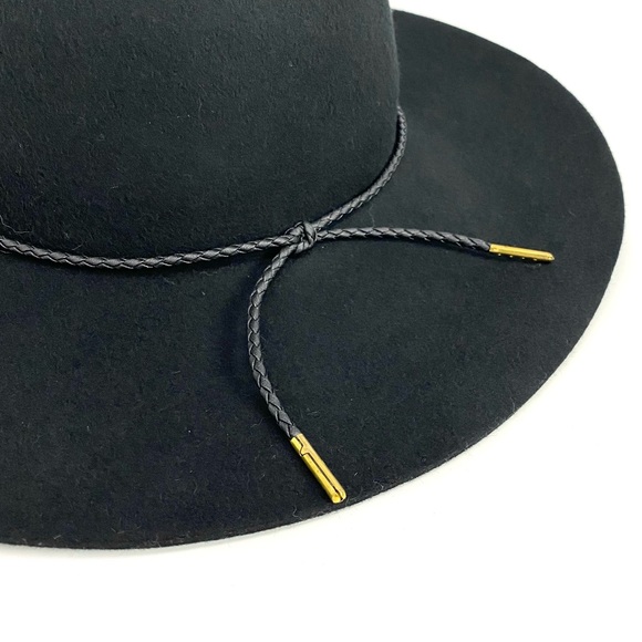 *SOLD* elsewhere - Wide Brim Wool Ribbon Band Floppy Hat Bohemian Wool Classic - Picture 3 of 4